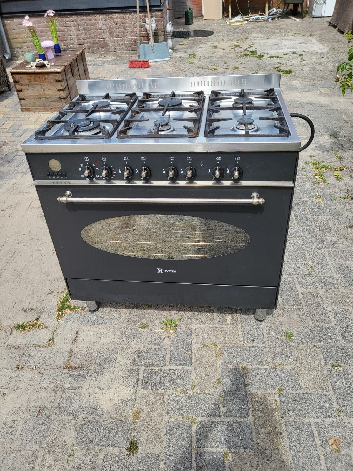 Fornuis M line., Witgoed en Apparatuur, Ophalen, Gebruikt, 60 cm of meer, Gas