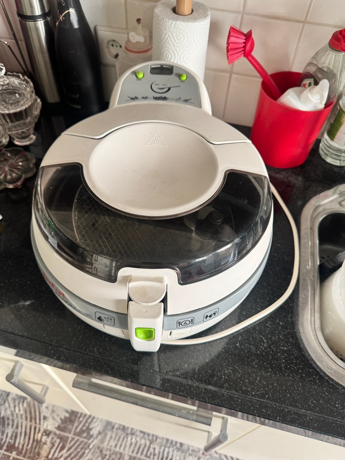 Tefal Airfryer, 1x gebruikt. Zo goed als nieuw!!, Huis en Inrichting, Ophalen, Tefal, Zo goed als nieuw, Frituurpan