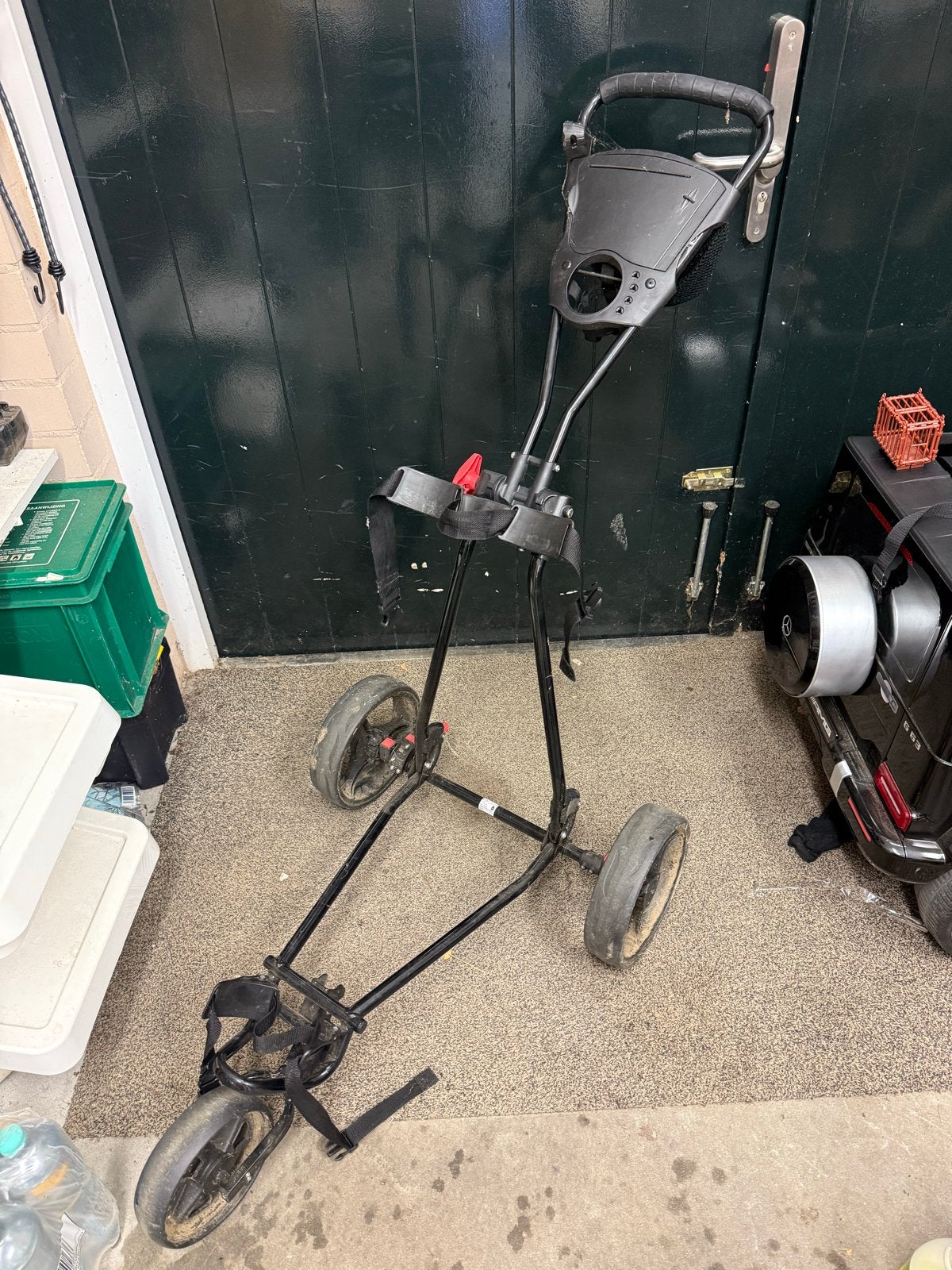 Golftrolley 3 wieler, Ophalen, Gebruikt, Golfkar, Overige merken