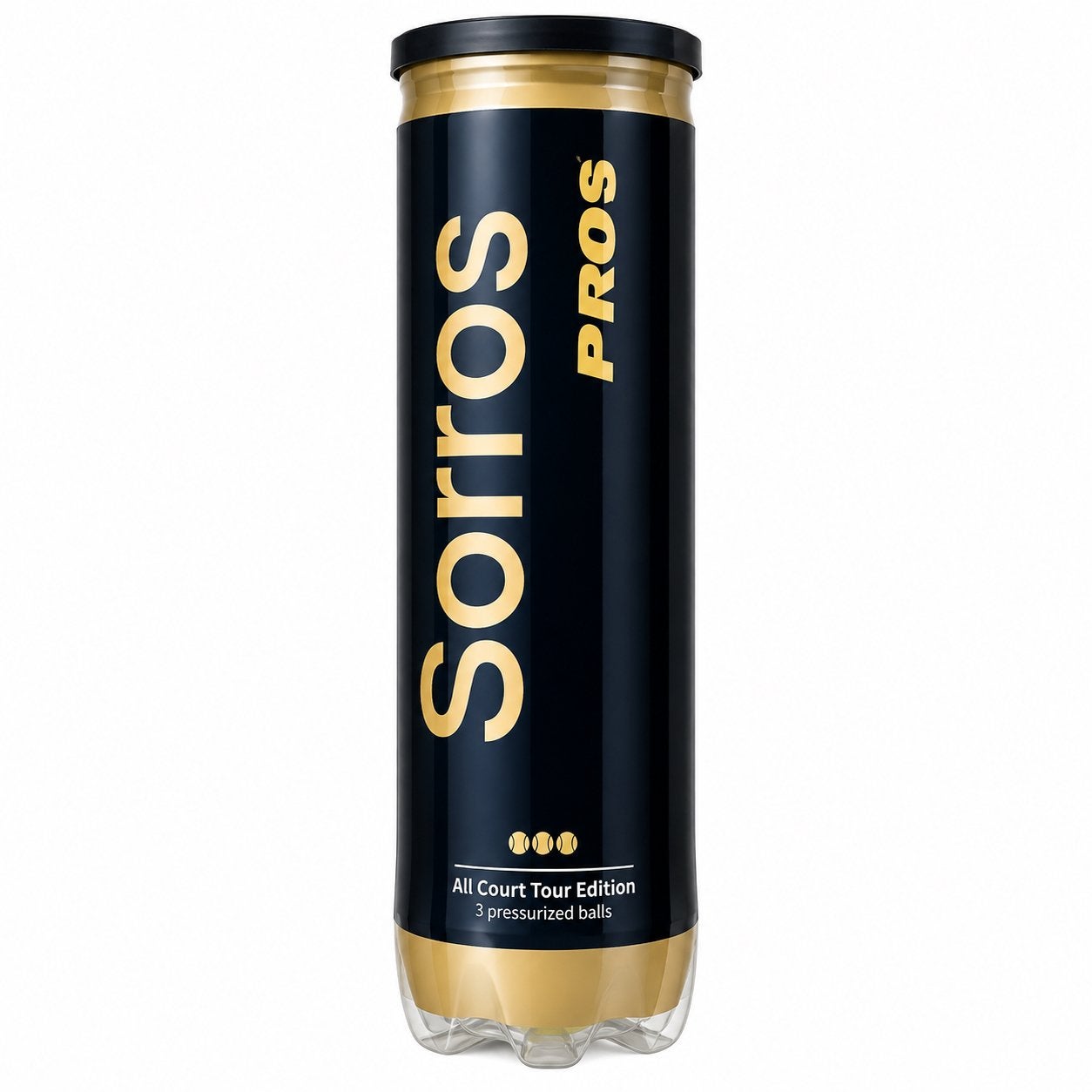 Sorros Pros Tennisballen - All Court Tour Edition 1 tube, Ophalen of Verzenden, Nieuw, Ballen, Overige merken