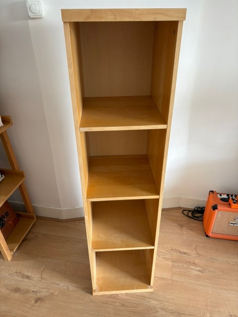 Houten boekenkast - Ikea, Huis en Inrichting, Kasten | Boekenkasten, Ophalen, Met plank(en), Gebruikt, 100 tot 150 cm
