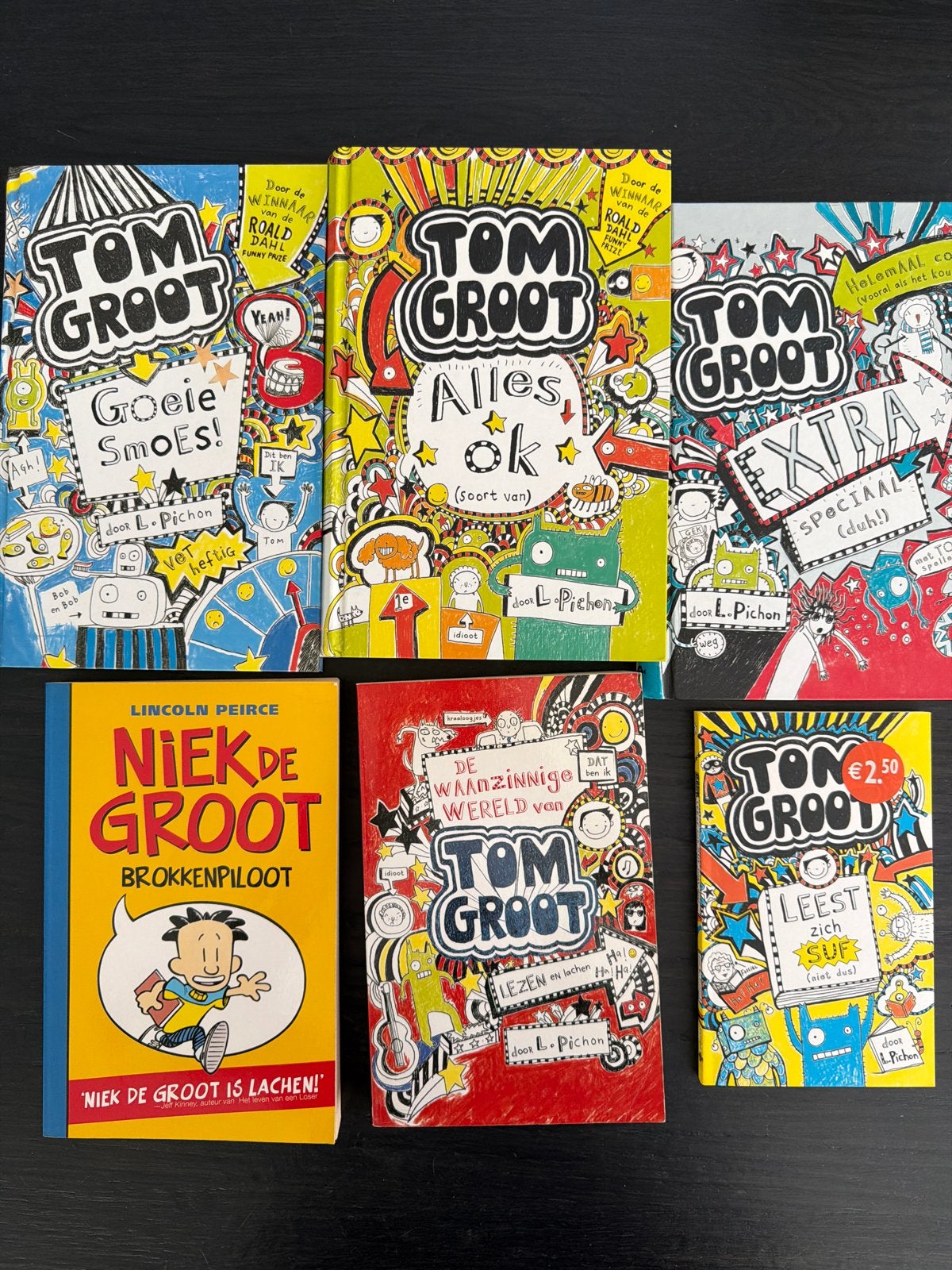 Tom Groot & Niek de Groot boeken - 6-delige set, Ophalen of Verzenden, Gelezen, Fictie