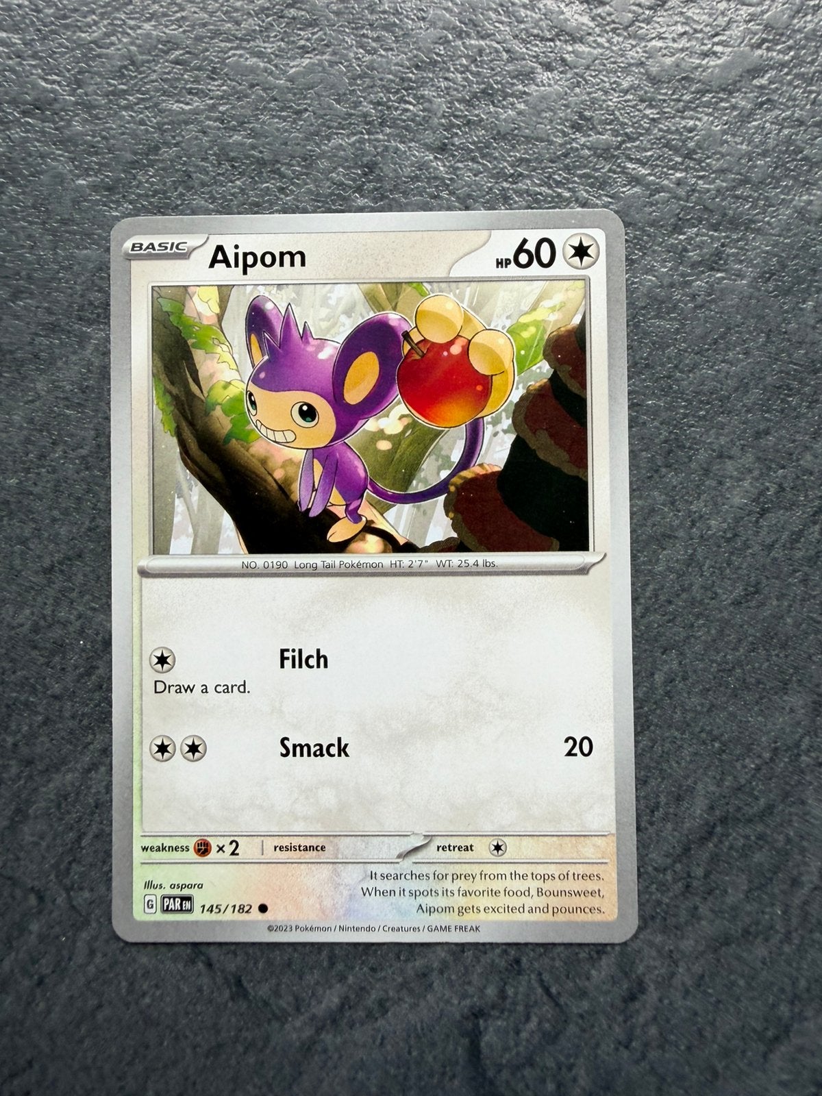 Aipom, Hobby en Vrije tijd, Verzamelkaartspellen | Pokémon, Ophalen of Verzenden, Zo goed als nieuw