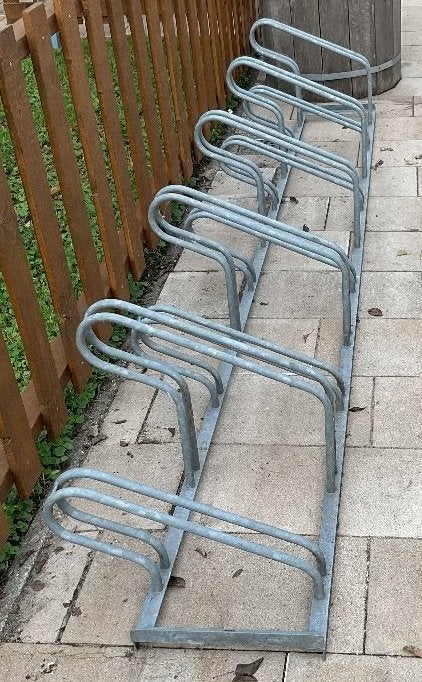 Gegalvaniseerde fietsenrekken voor 5 fietsen, Ophalen, Gebruikt