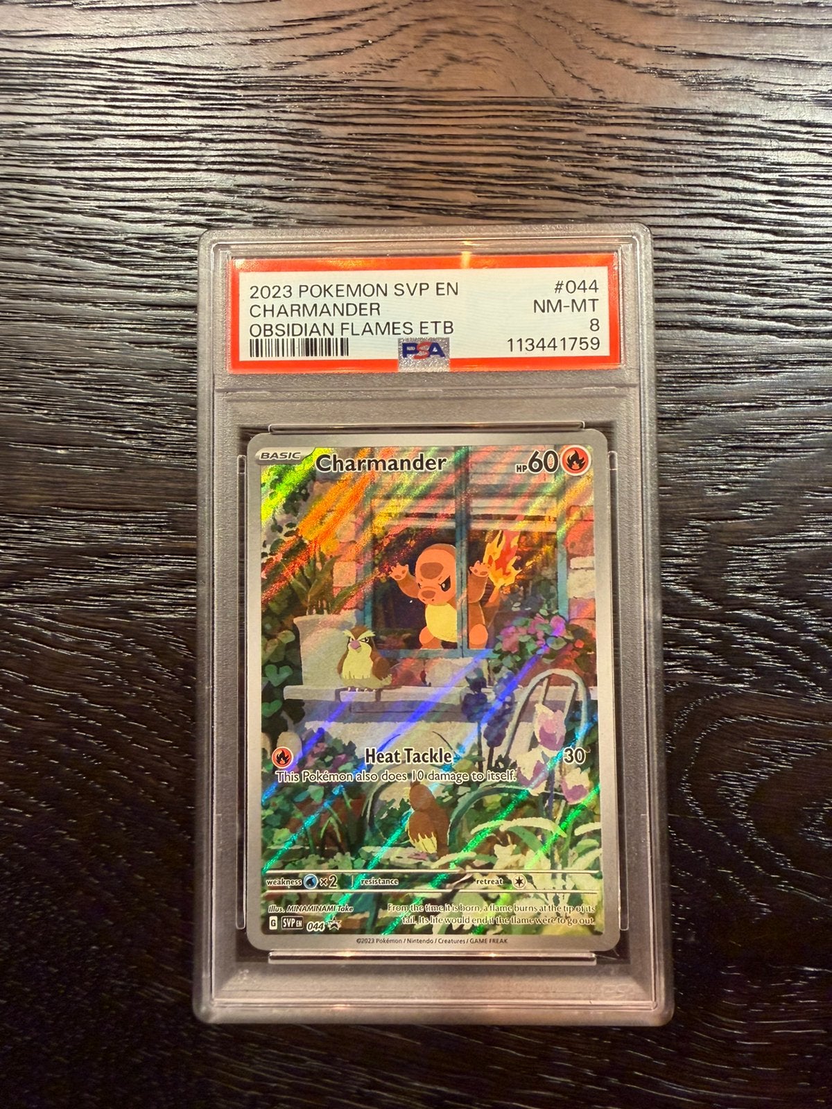 Charmander #044 PSA 8, Ophalen of Verzenden, Zo goed als nieuw