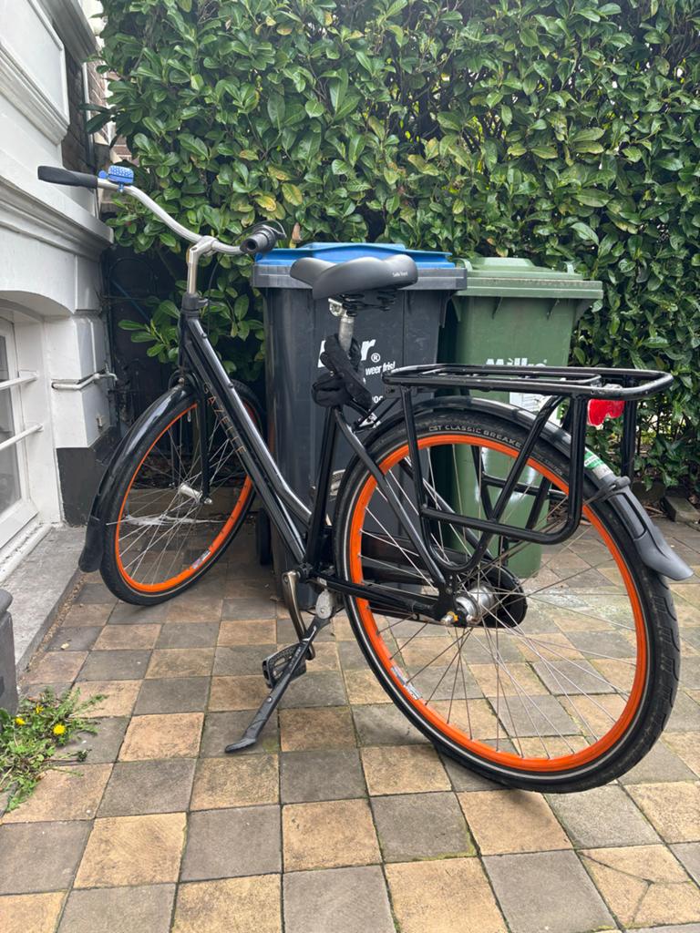 Gazelle fiets met oranje velgen, Fietsen en Brommers, Fietsen | Dames | Damesfietsen, Versnellingen, Ophalen of Verzenden, Gazelle
