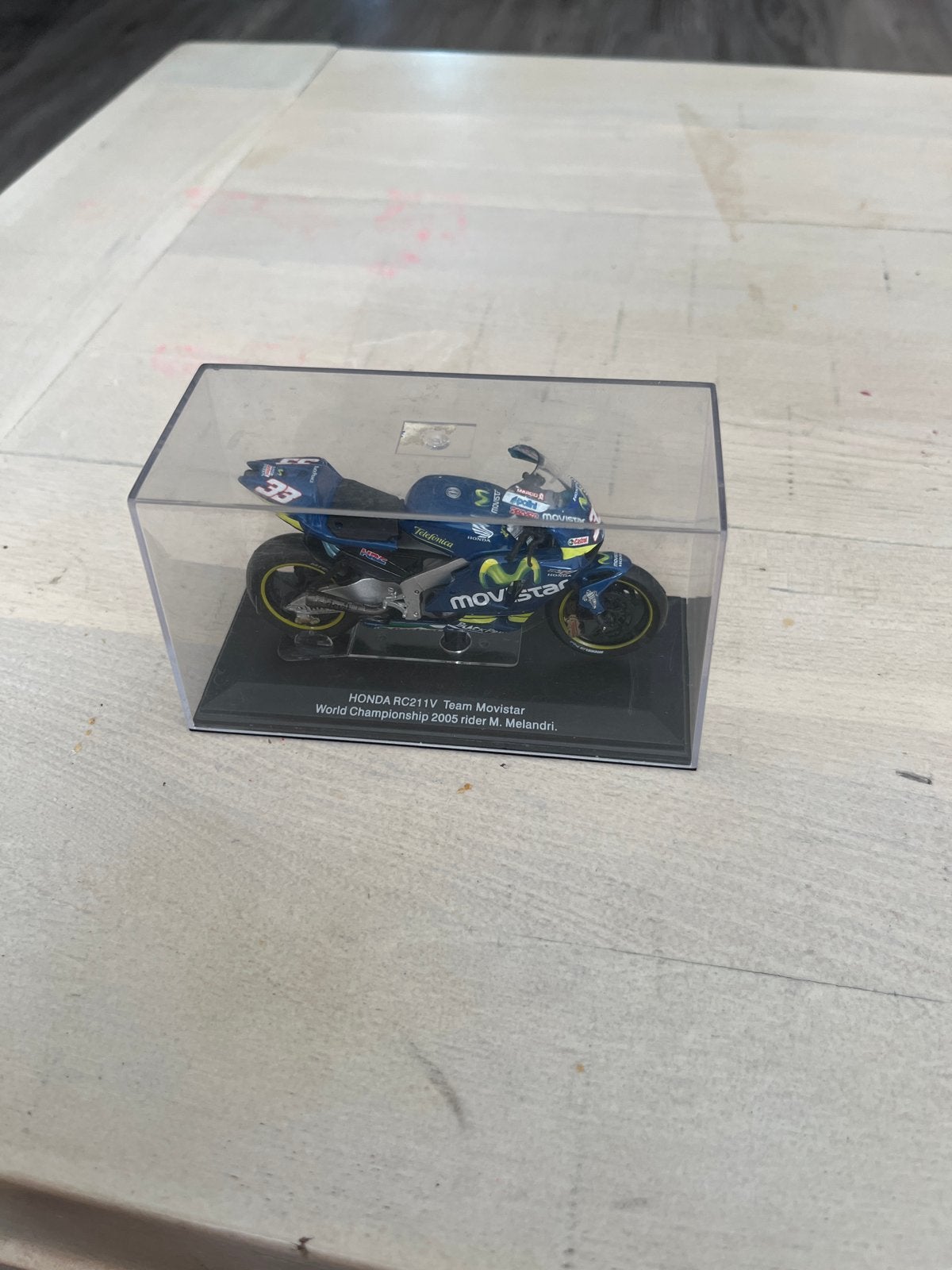 Honda RC211V Team Movistar M. Melandri schaalmodel, Overige merken, 1:50 of kleiner, Overige typen, Ophalen of Verzenden