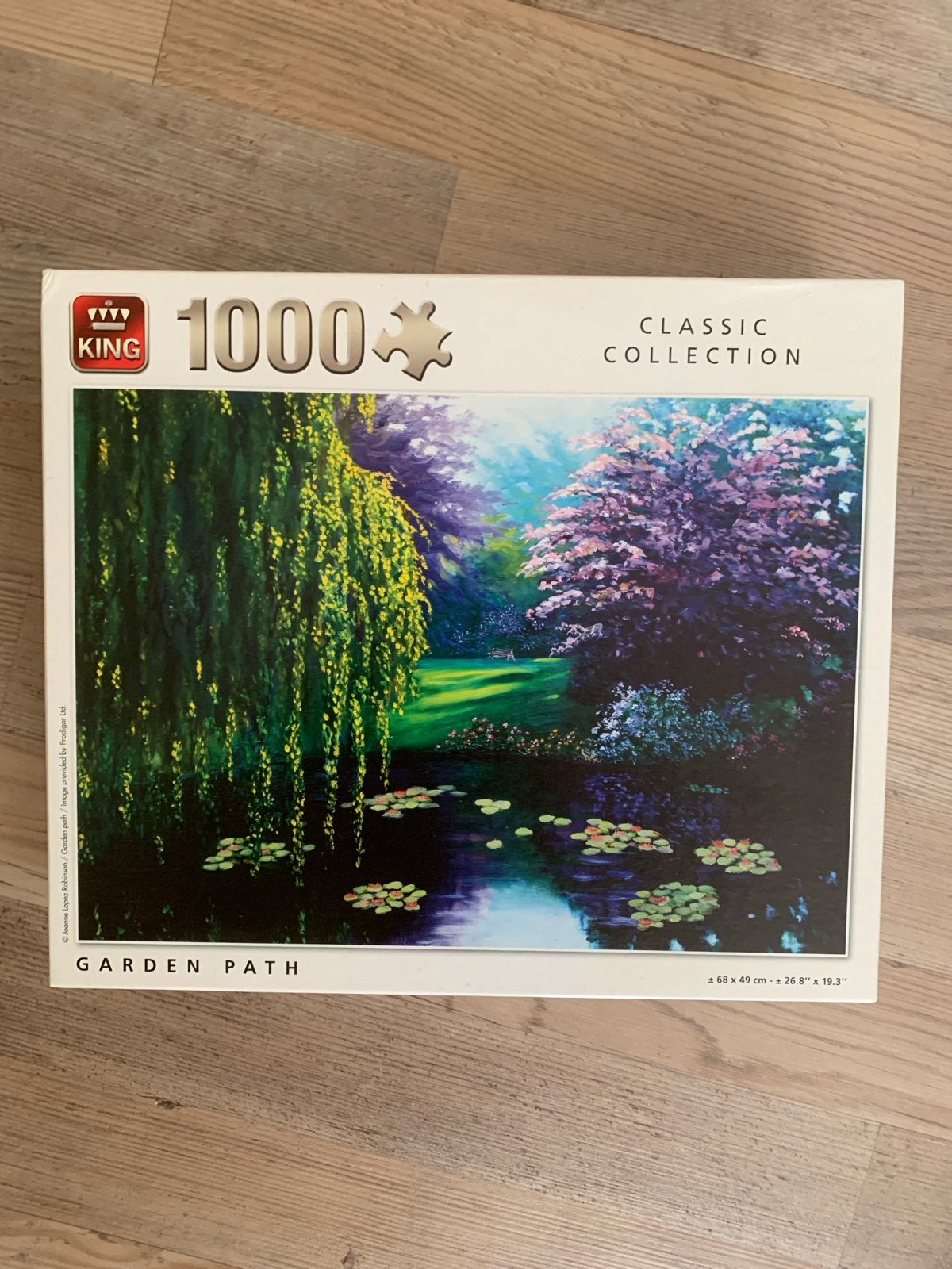 King Legpuzzel 1000 stukjes - Garden Path, Ophalen, 500 t/m 1500 stukjes, Nieuw, Legpuzzel