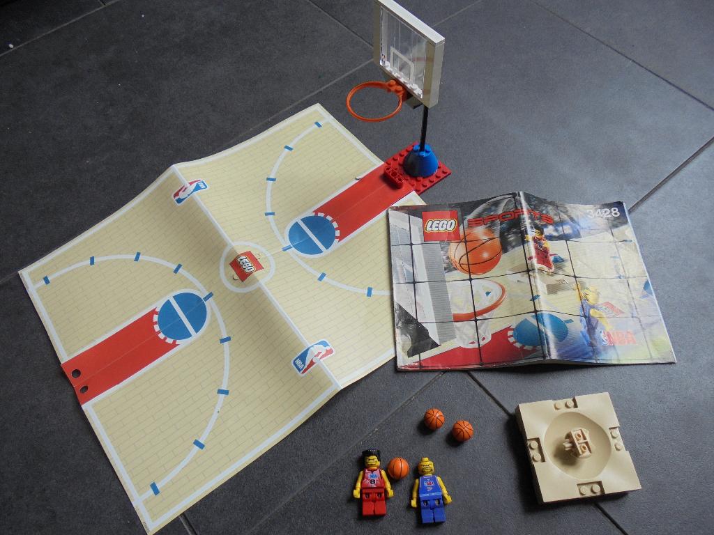 lego NBA 3428 1 tegen 1 actie, Overige thema's, Lego, Ophalen of Verzenden, Complete set