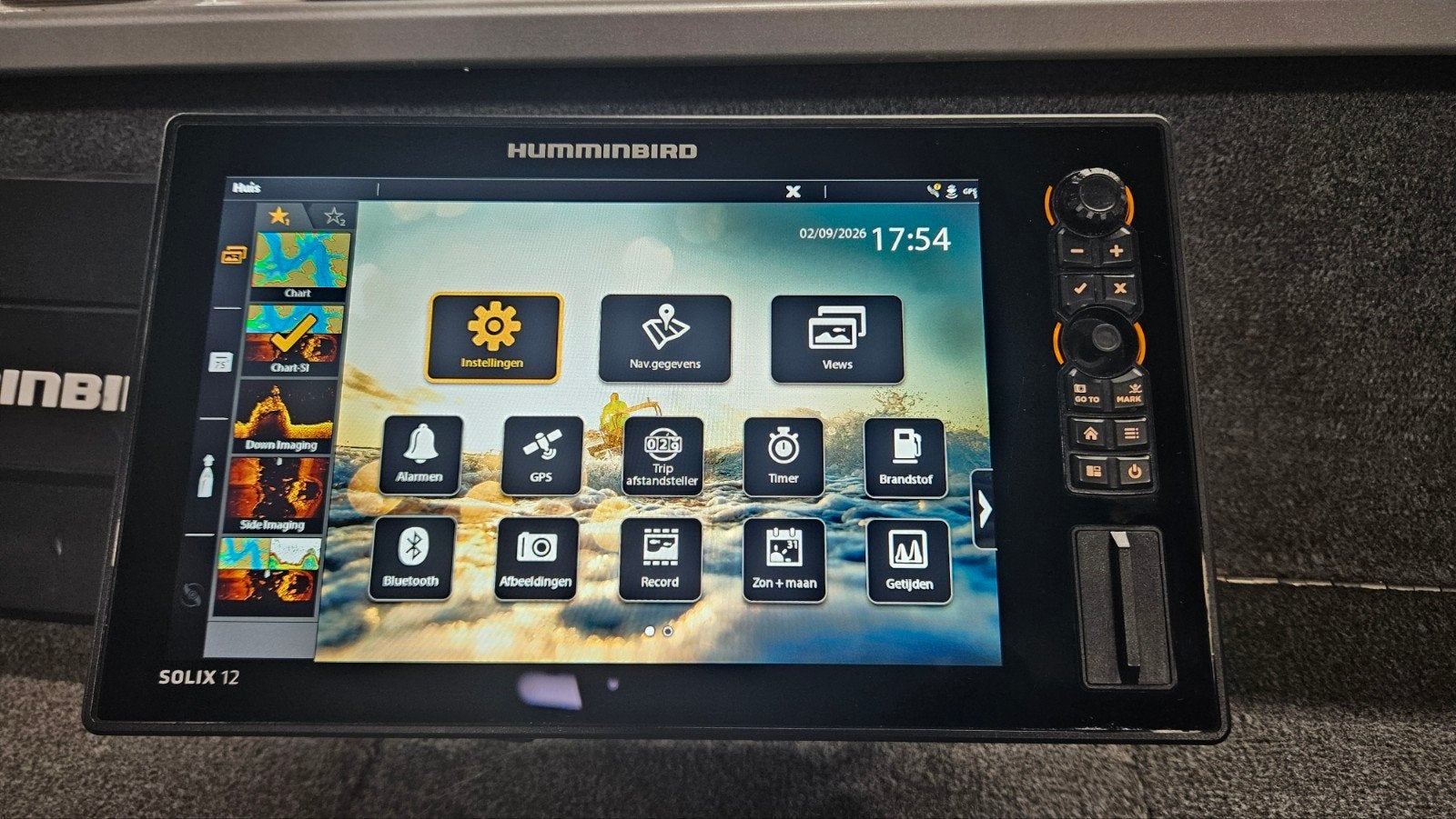 Humminbird Solix 12 Fishfinder/Kaartplotter, Watersport en Boten, Navigatiemiddelen en Scheepselektronica, Ophalen of Verzenden