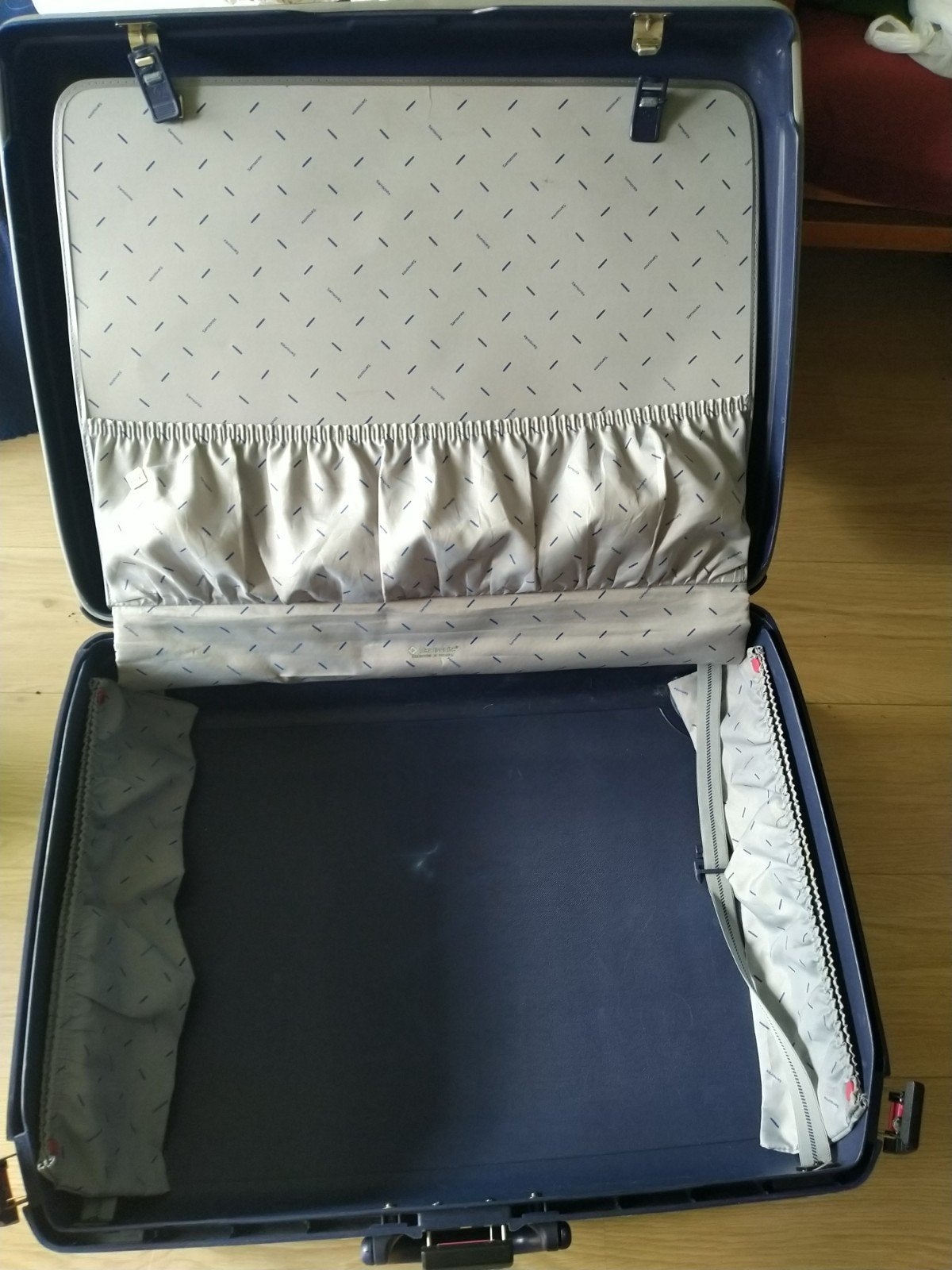 Samsonite Koffer - Blauw, Hard Kunststof, Ophalen, Gebruikt, Hard kunststof, Wieltjes