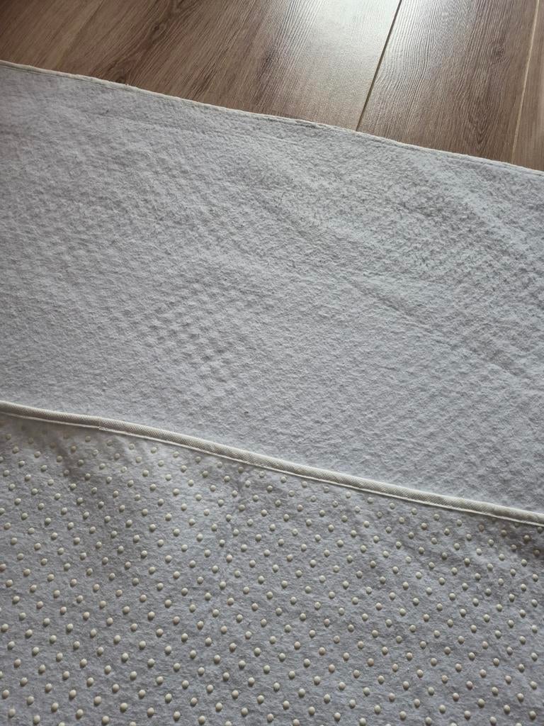 Matrasbeschermer / onderlegger antislip onderkant 90 x 200, Gebruikt, Eenpersoons, Wit, Overige typen