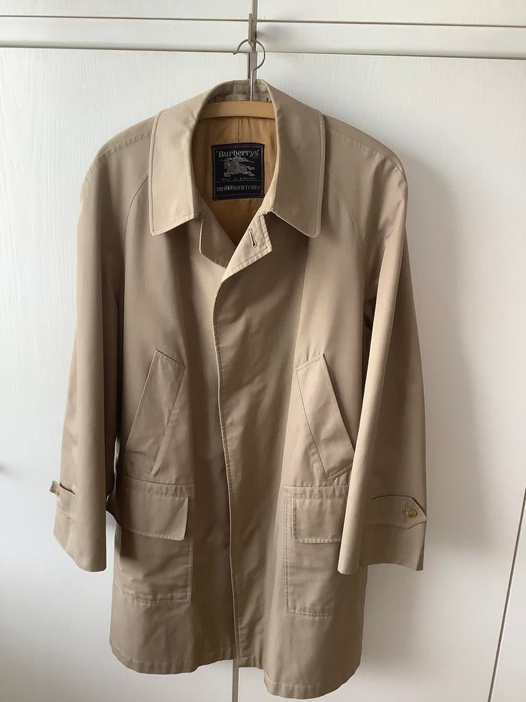 Burberry s heren trens coat, Ophalen of Verzenden, Zo goed als nieuw, Overige maten, Beige