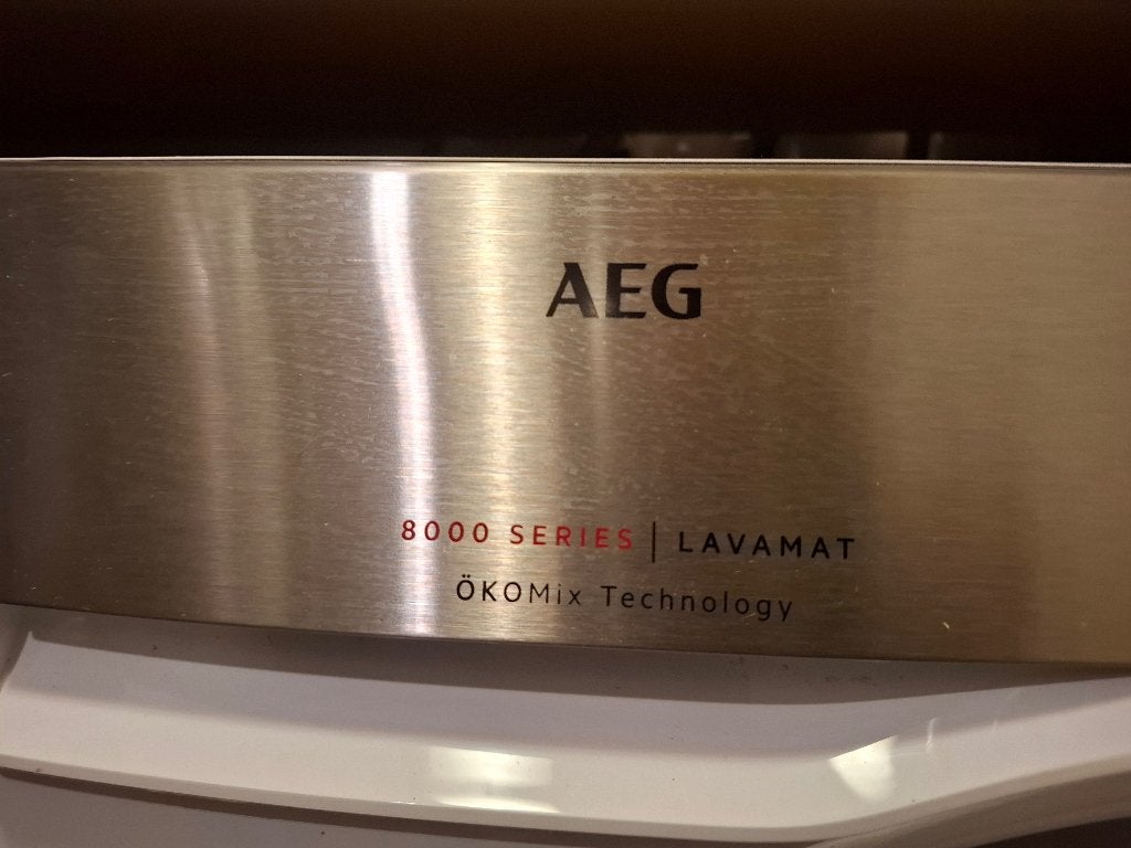 Wasmachine AEG, Ophalen, 1200 tot 1600 toeren, Gebruikt, 8 tot 10 kg