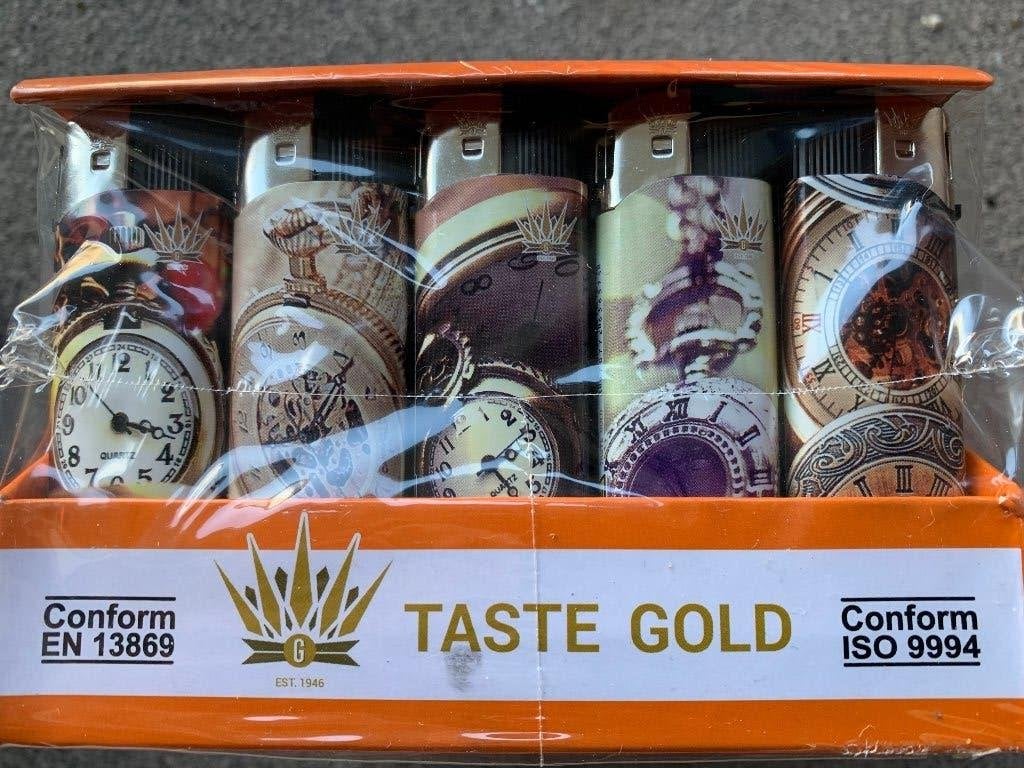 50X Aansteker Zakhorloges Print klik navulbaar, Ophalen, Nieuw, Aansteker