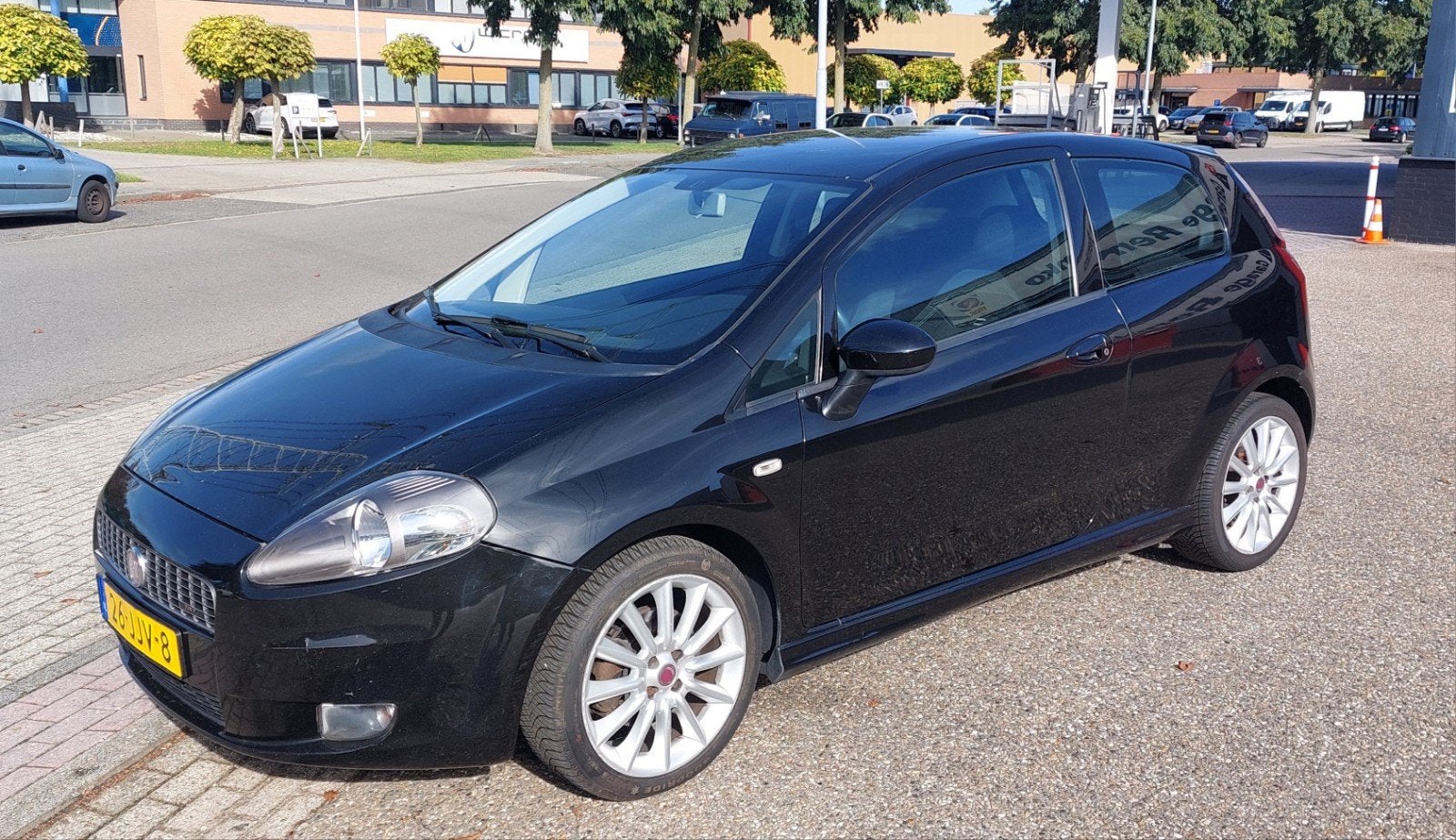Fiat Punto 1.4 16V T-Jet Turbo Sport LPG G3, Auto's, Voorwielaandrijving, Stof, Zwart, 4 cilinders
