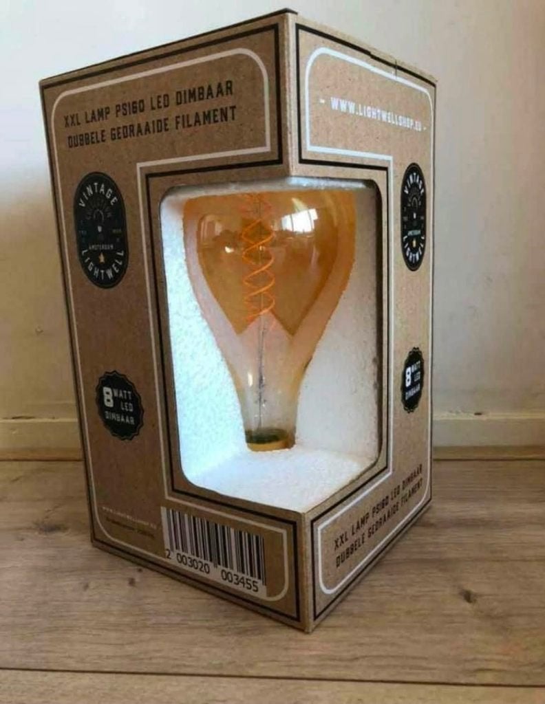 XXL lamp Vintage Collection Amsterdam Lightwell, Ophalen of Verzenden, Nieuw, E27 (groot), Gloeilamp