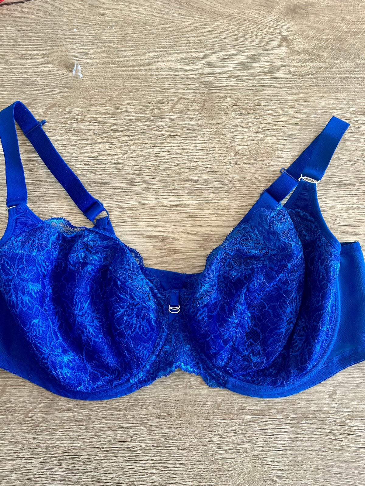 Elomi 100F licht voorgevormd kant blauw kant, BH, Verzenden, Blauw