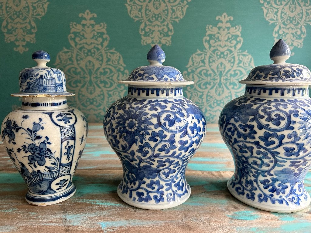 Chinese potten met deksel, Ophalen of Verzenden