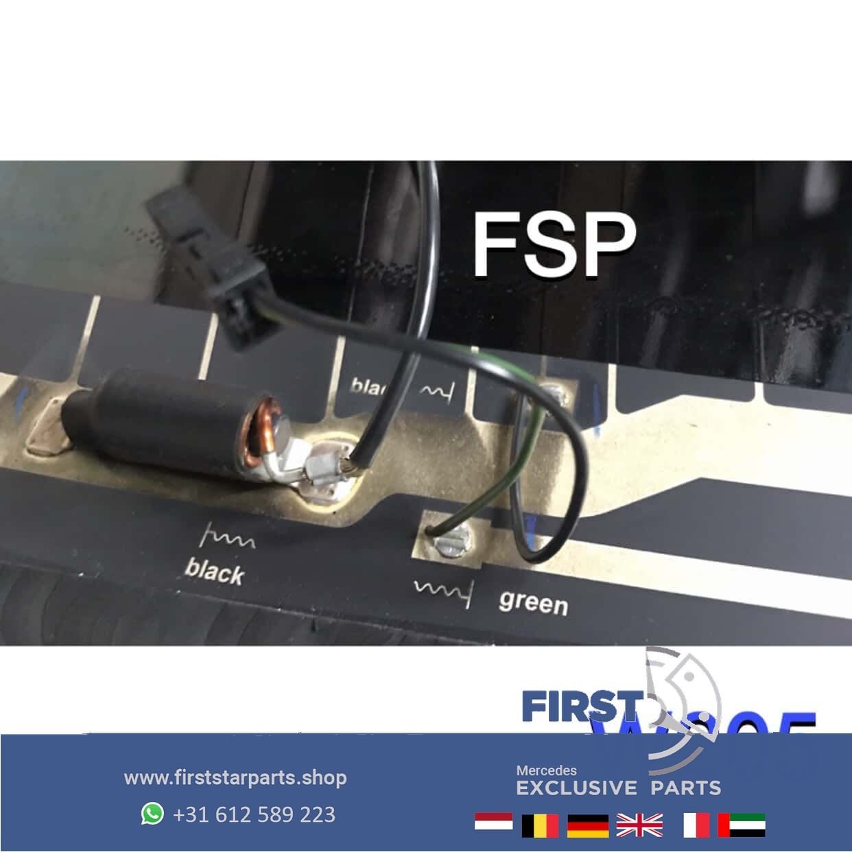 W205 ACHTERRUIT Mercedes C Klasse 2014-2021 RAAM ACHTER RUIT, Gebruikt, -, Ophalen of Verzenden, -