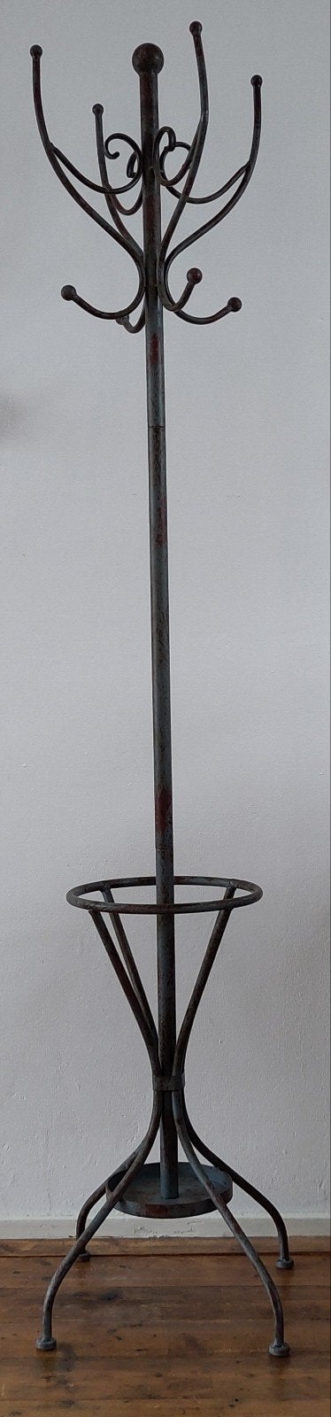 Metalen kapstok met geïntegreerde paraplubak, Gebruikt, Ophalen of Verzenden, Metaal, Staande kapstok