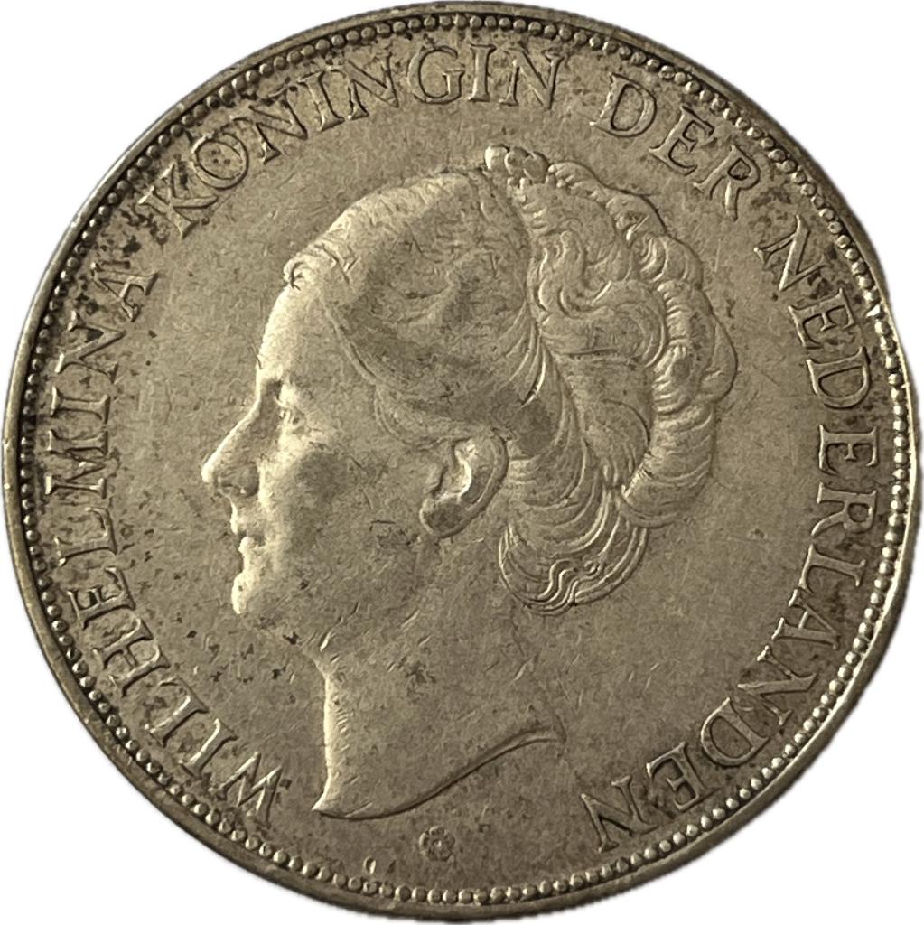 Nederland 1932 Wilhelmina rijksdaalder, Zilver, Ophalen of Verzenden, Koningin Wilhelmina, Losse munt