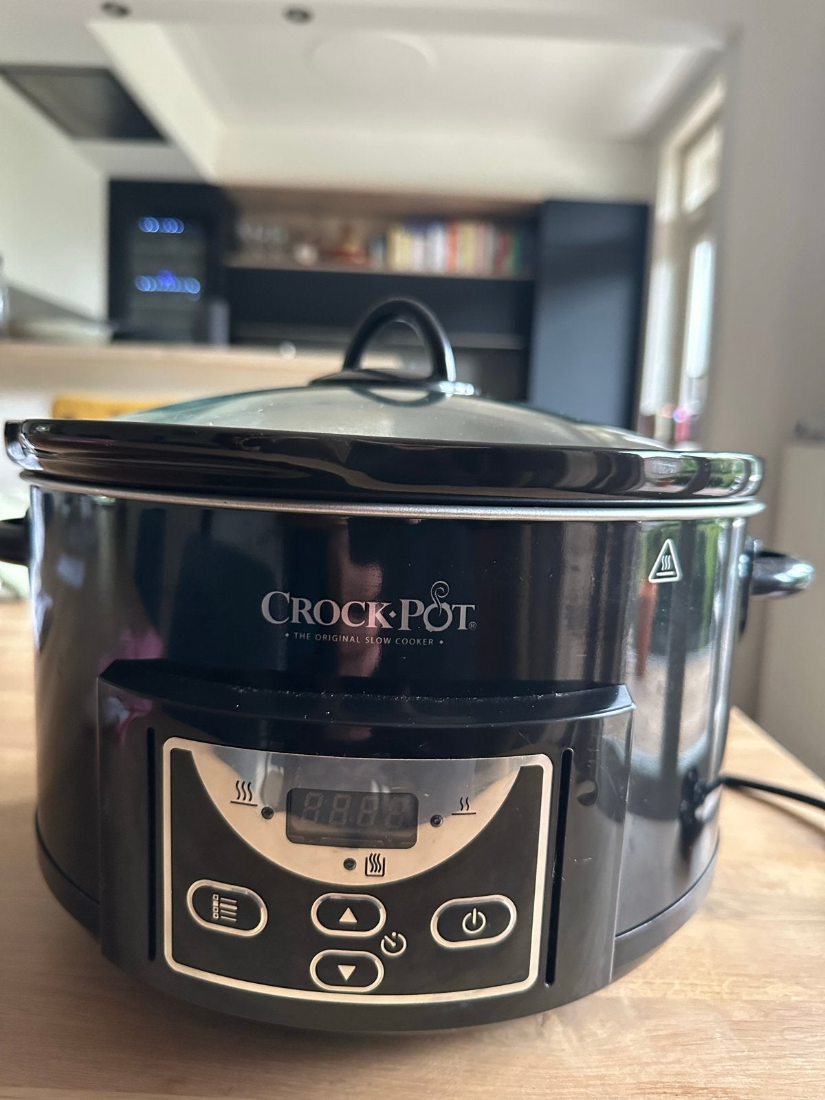 Crock-Pot Slowcooker - Zwart - Zo goed als nieuw, Ophalen, Timer, Zo goed als nieuw