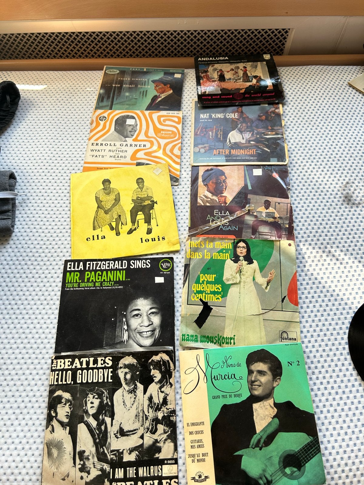 Diverse Vinyl Singles: The Beatles, Ella Fitzgerald, Nat Kin, Cd's en Dvd's, Vinyl Singles, Gebruikt, 7 inch, Single, Ophalen of Verzenden