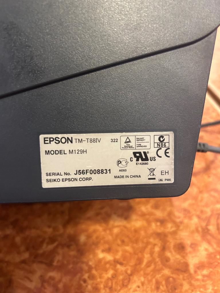 Epson TM-T88IV Thermische Bonprinter, Computers en Software, Printers, Gebruikt, Printer, Epson, Ophalen of Verzenden