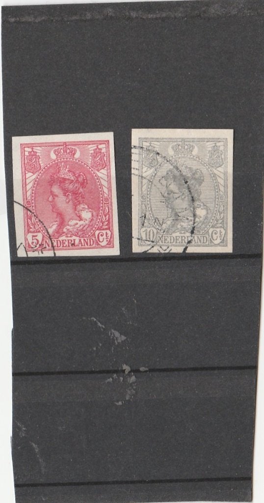 no 12 Nederland no 82 - 83, Ophalen of Verzenden, Gestempeld
