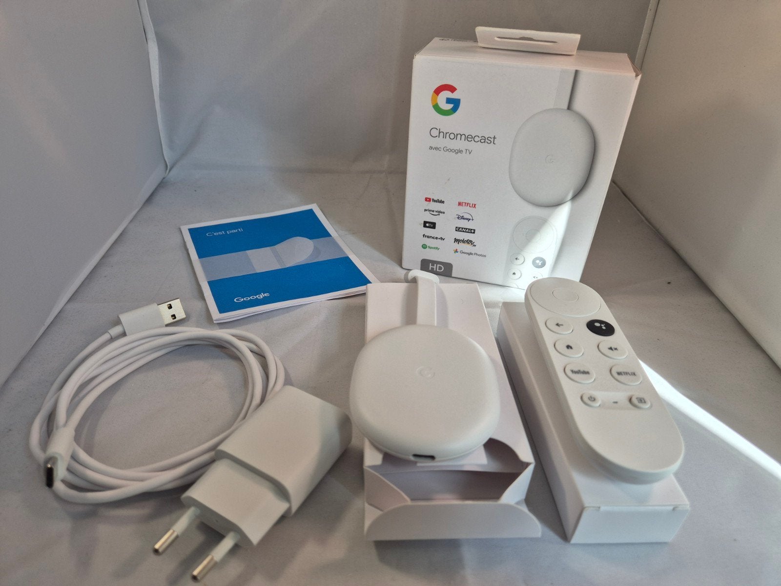 Chromecast 4K Google TV – Nieuwstaat - 4 Weken Garantie !, Ophalen of Verzenden, Nieuw, HDMI, Zonder harde schijf