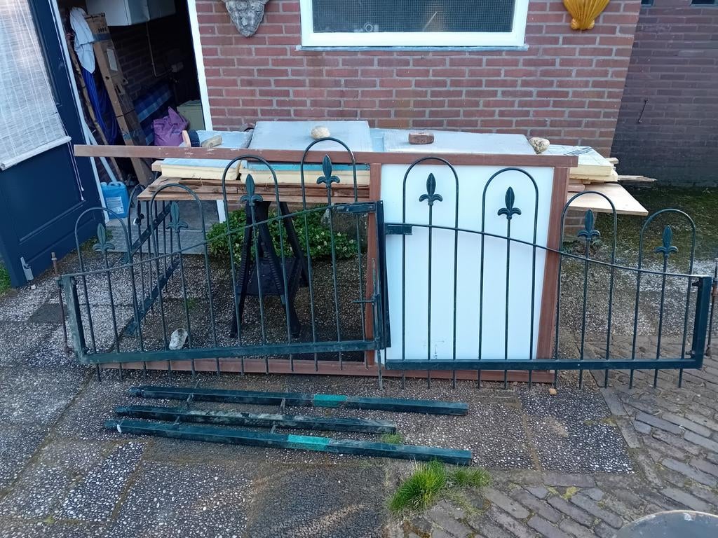 Hekwerk, Poort 3 meter, Tuin en Terras, Tuinhekken en Hekwerk, Ophalen, Gebruikt, IJzer