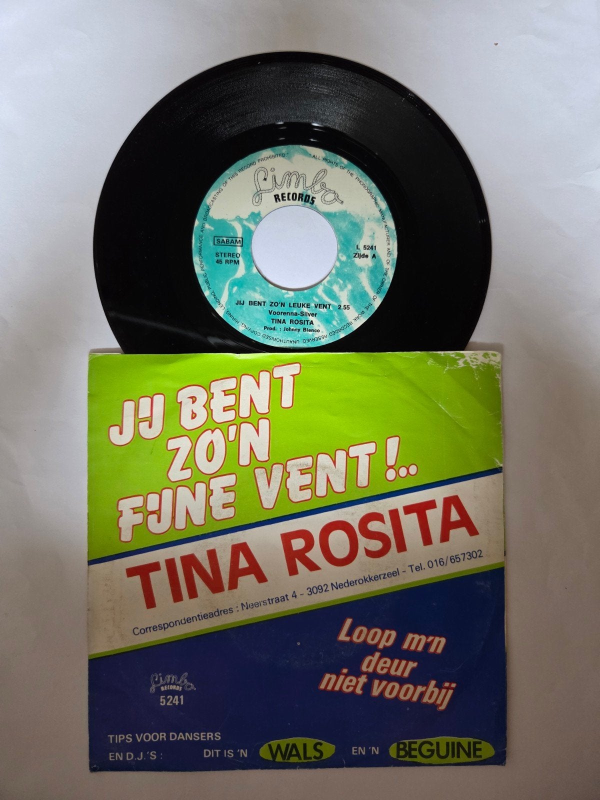 Tina Rosita - Jij bent zo'n fijne vent, Cd's en Dvd's, Ophalen of Verzenden, Gebruikt, Nederlandstalig