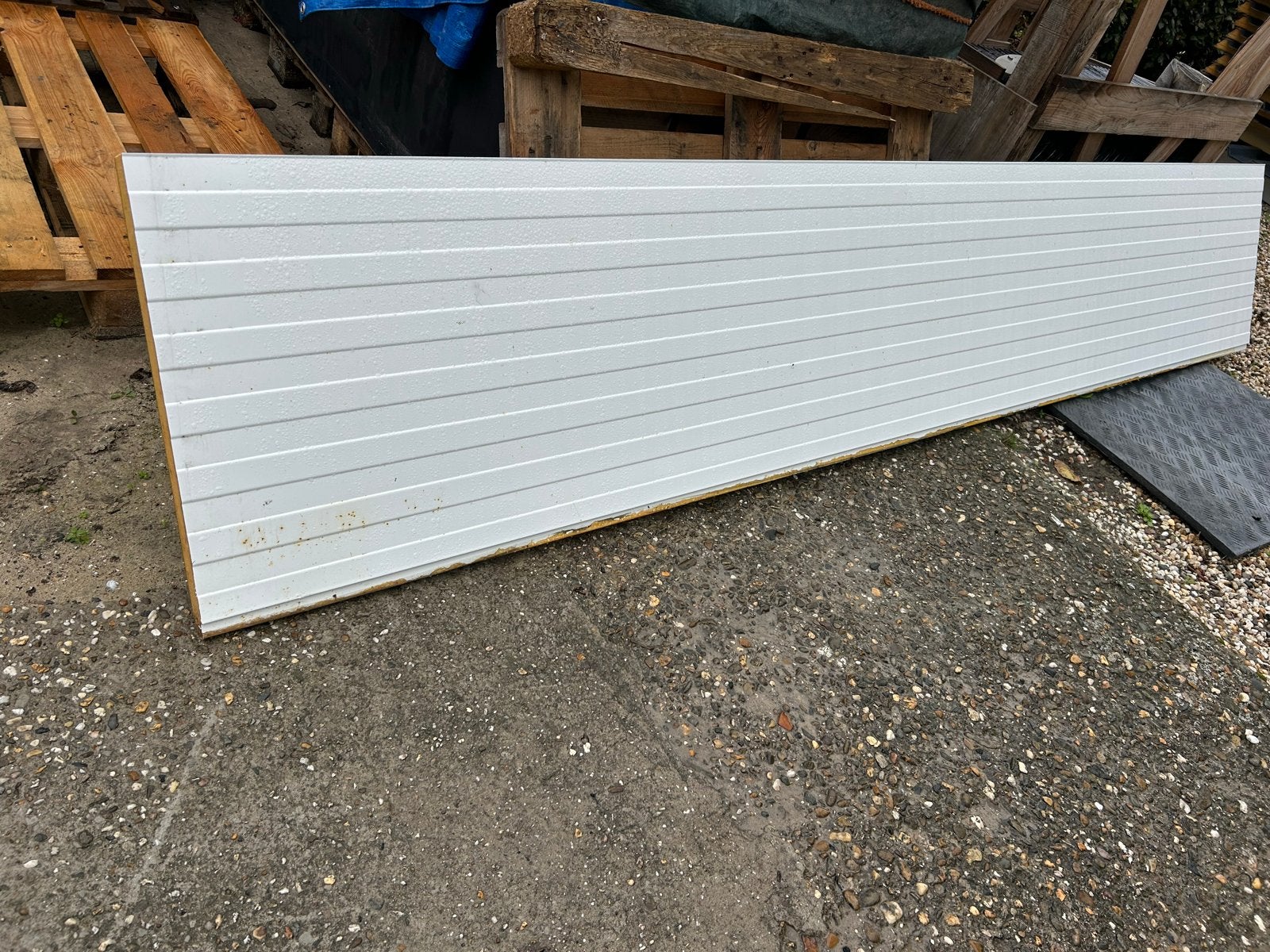 GRATIS Sandwichpanelen reststukken 4 cm dik, Ophalen, 4 tot 8 cm, Gebruikt, Hardschuim (Pir)