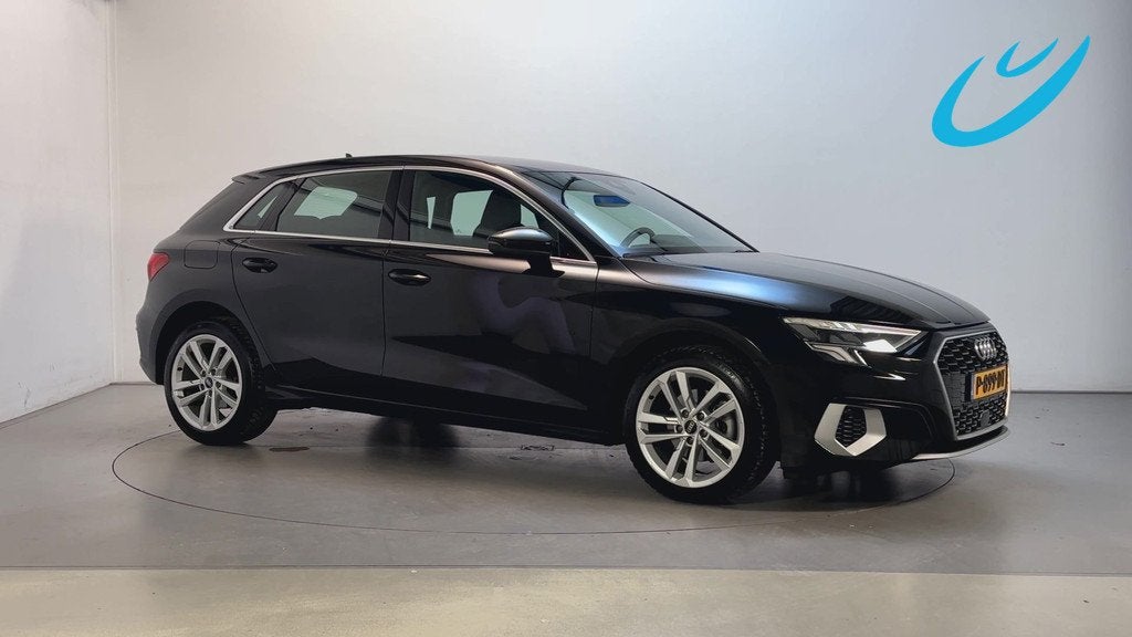 Audi A3 Sportback 30 TFSI Advanced Edition LED Camera Virtua, Gebruikt, Met garantie (alle), Zwart, Bedrijf