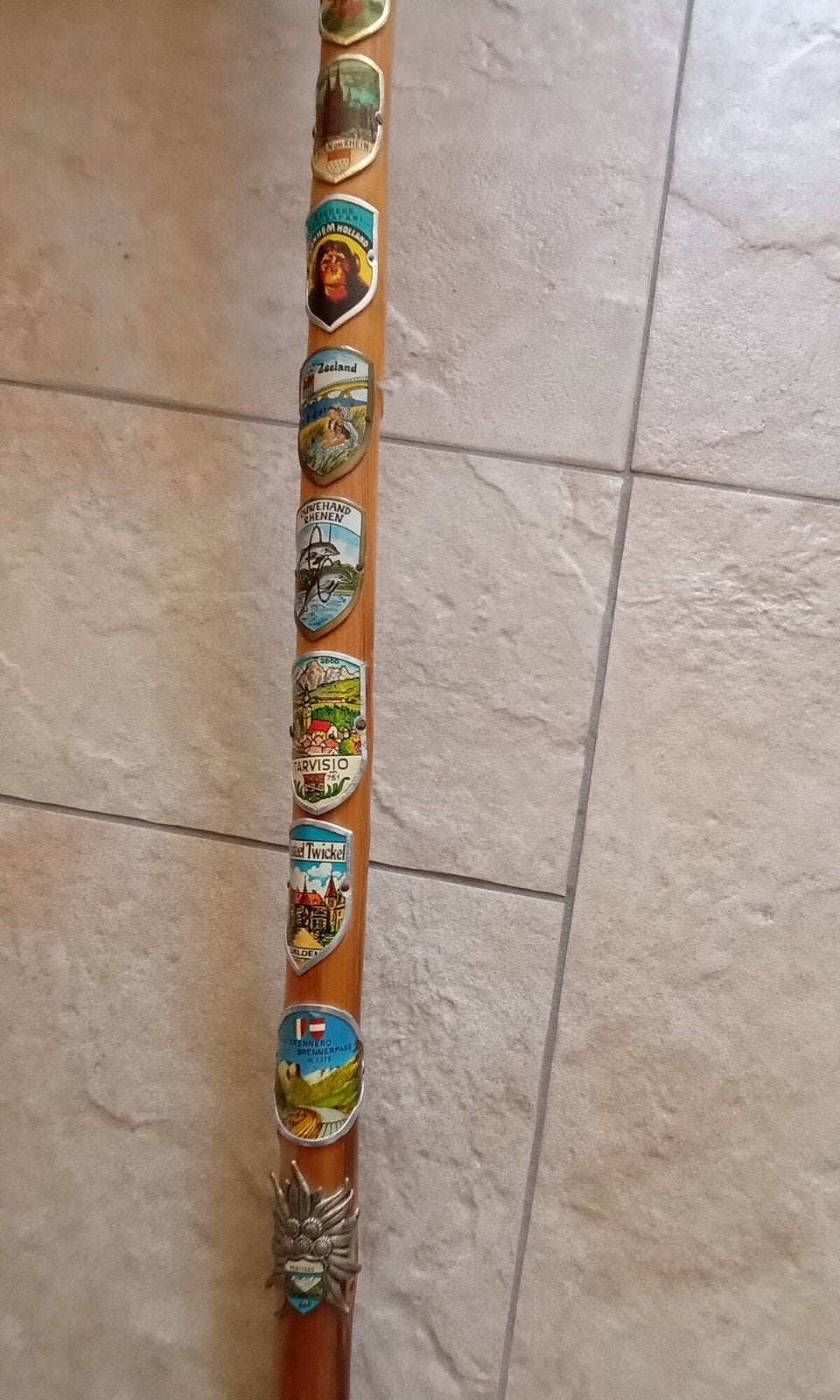 Wandelstok met zoveel embleem, Diversen, Wandelstokken, Ophalen of Verzenden