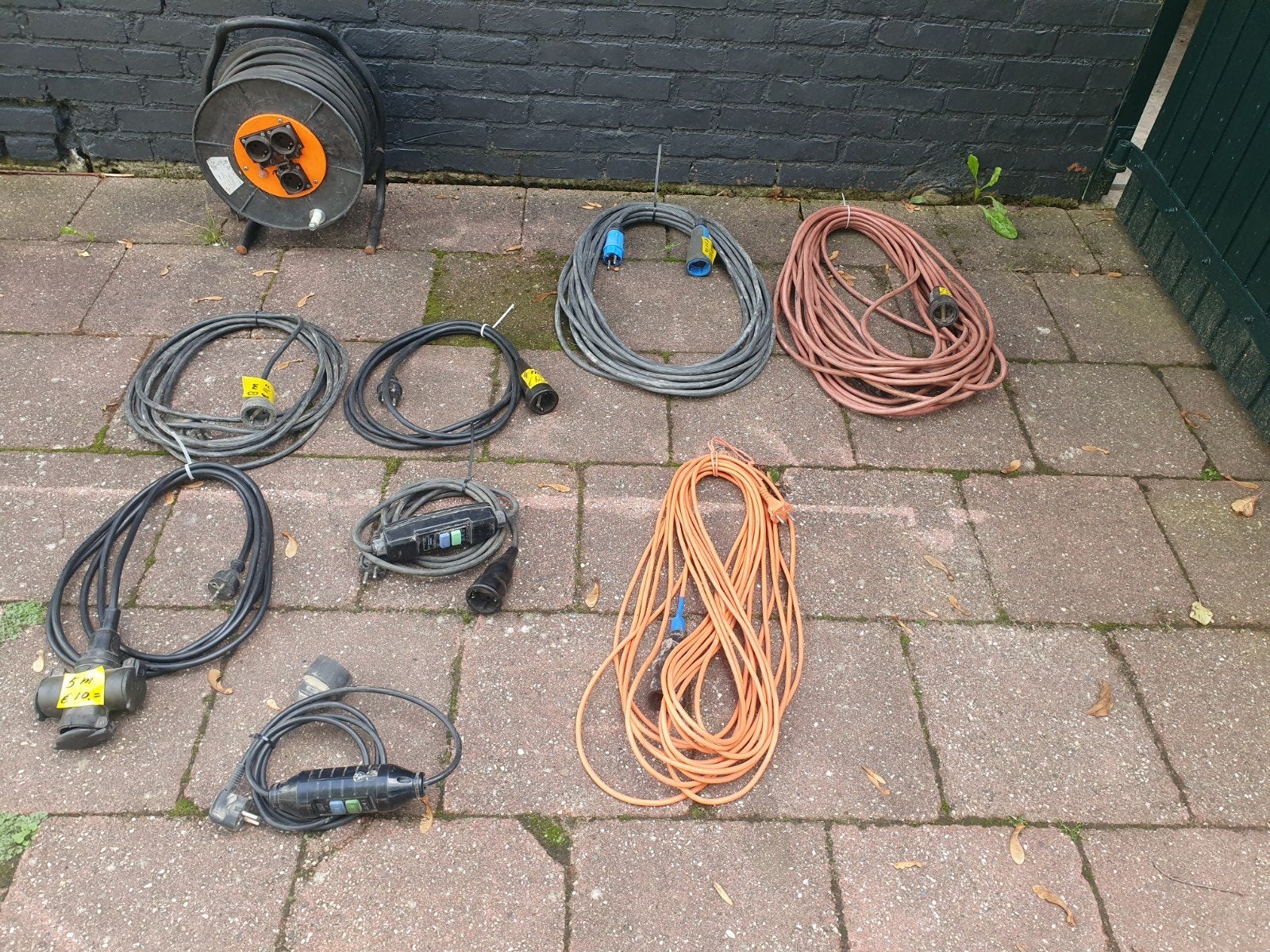 kabelhaspel verlengsnoer, aardlekschakelaar, Ophalen of Verzenden, Kabel of Snoer