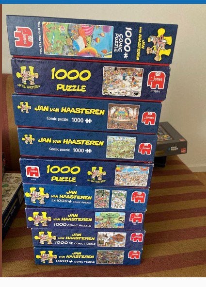 Te ruil: van Haasteren puzzels, Hobby en Vrije tijd, Denksport en Puzzels, Ophalen, 500 t/m 1500 stukjes, Zo goed als nieuw