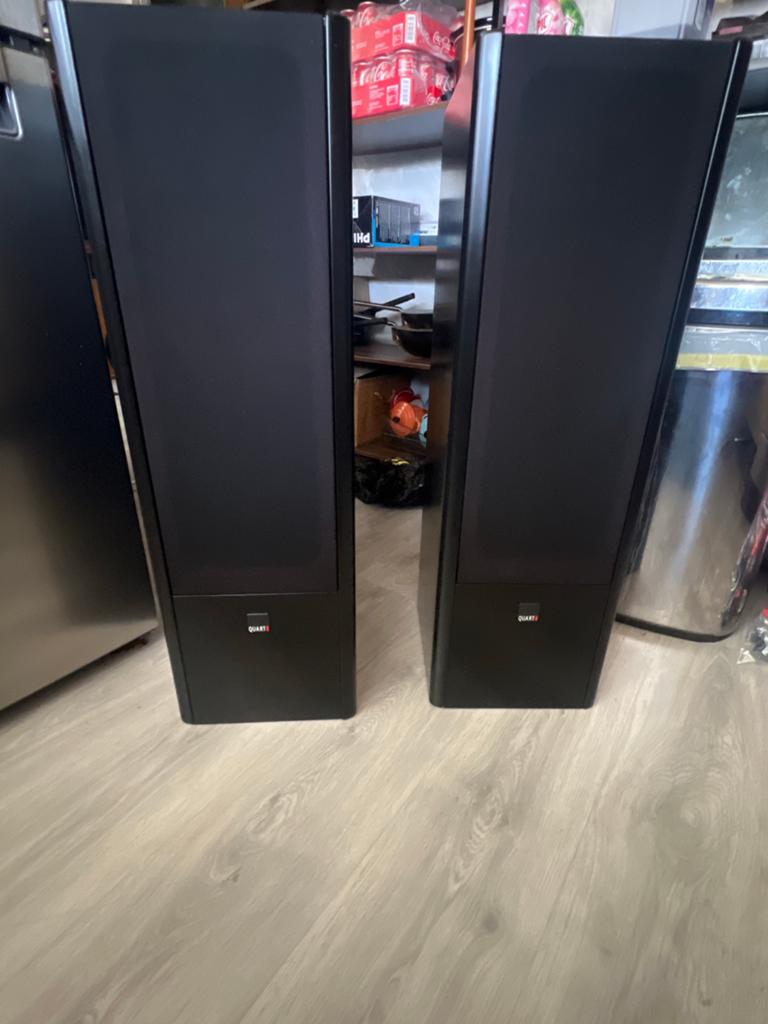 QUART 350 S Vloerstaande Luidsprekers - 80W, 4 Ohm, Zo goed als nieuw, 60 tot 120 watt, Front, Rear of Stereo speakers, Ophalen