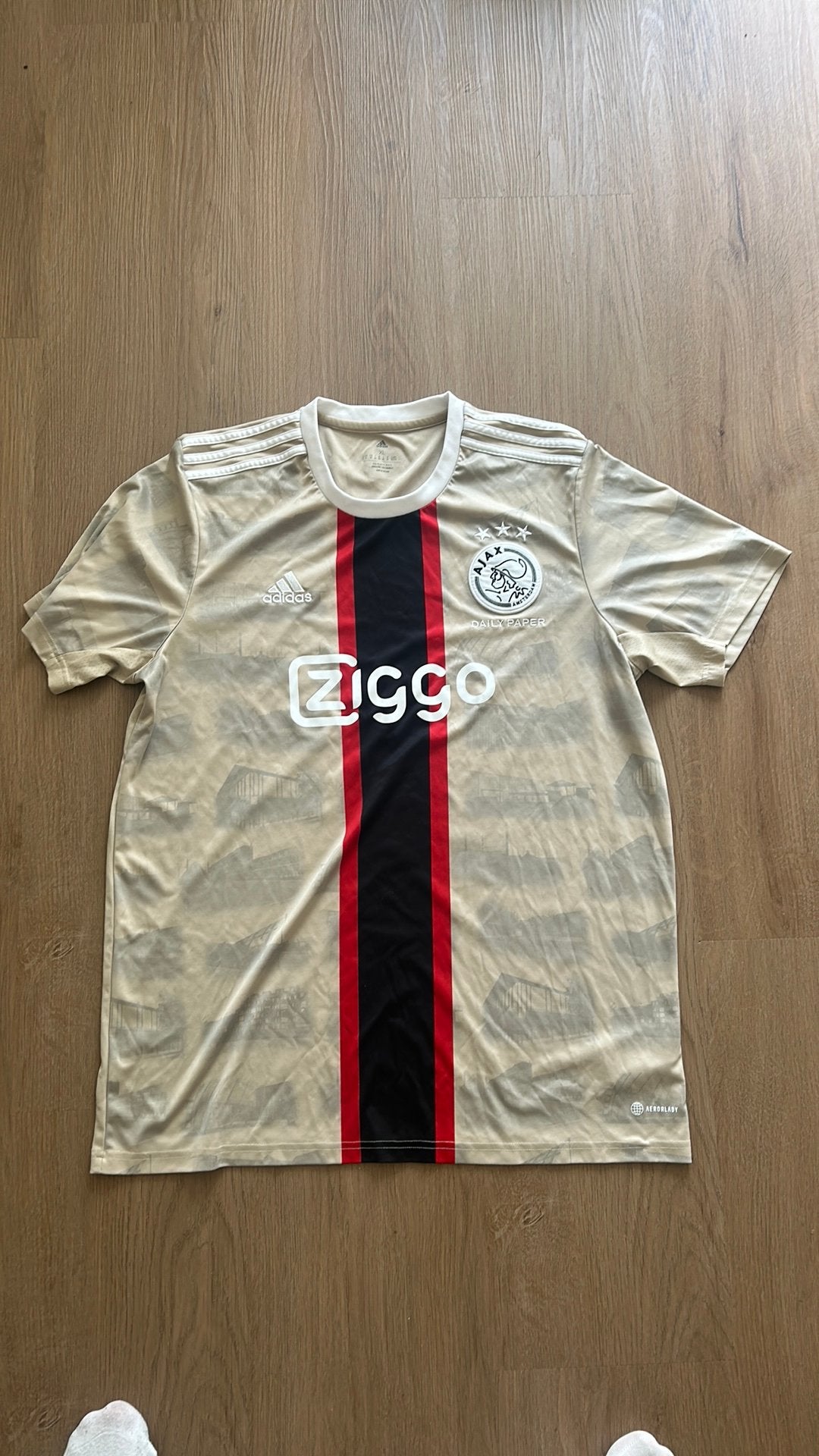Ajax shirt Daily Paper XL, Sport en Fitness, Maat XL, Ophalen of Verzenden, Zo goed als nieuw, Shirt