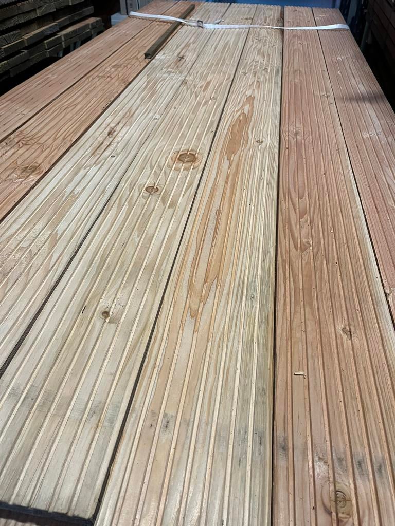 Douglas vlonderplanken B kwaliteit 25x145, Tuin en Terras, Palen, Balken en Planken, Ophalen of Verzenden, Nieuw, 250 cm of meer