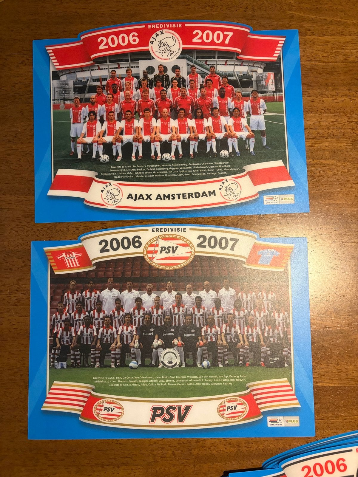 Eredivisie 2006-2007 Teamfoto placemats - Diverse Clubs, Ophalen of Verzenden, Zo goed als nieuw, Overige binnenlandse clubs, Overige typen