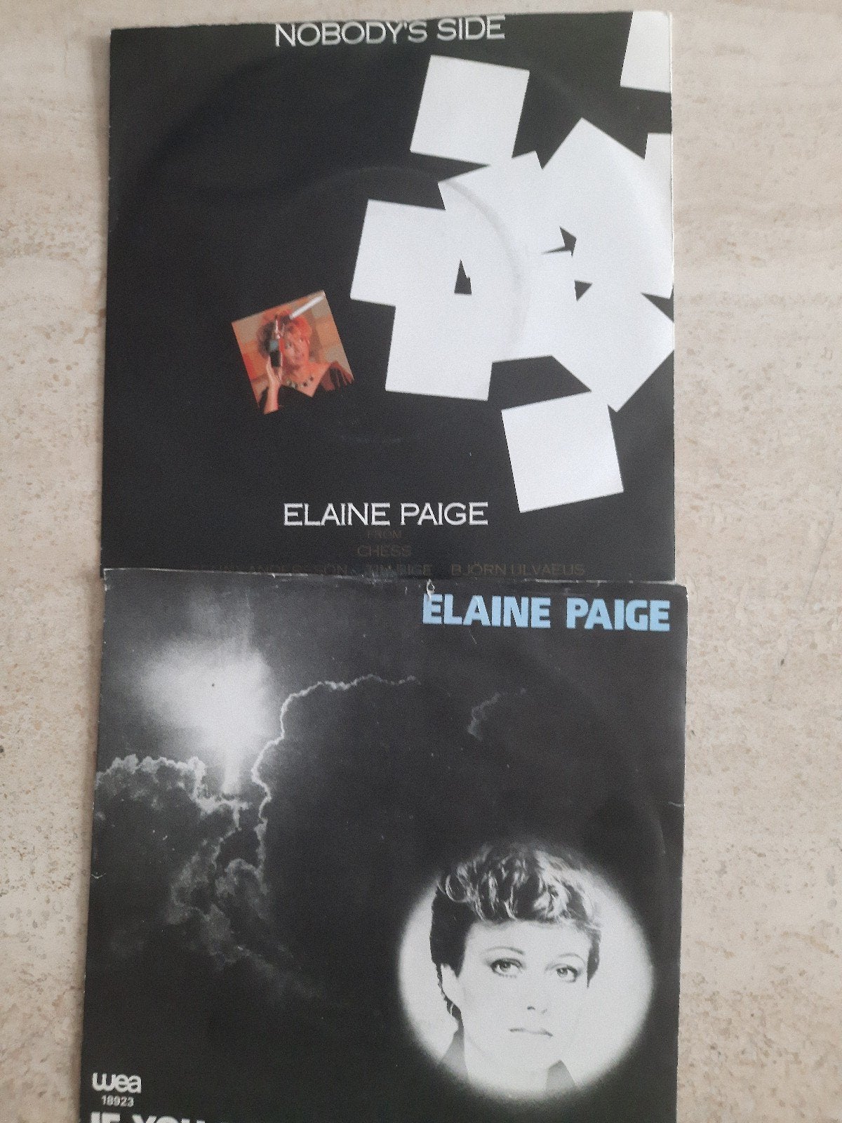 3x vinyl singel van Elaine Paige, Ophalen of Verzenden