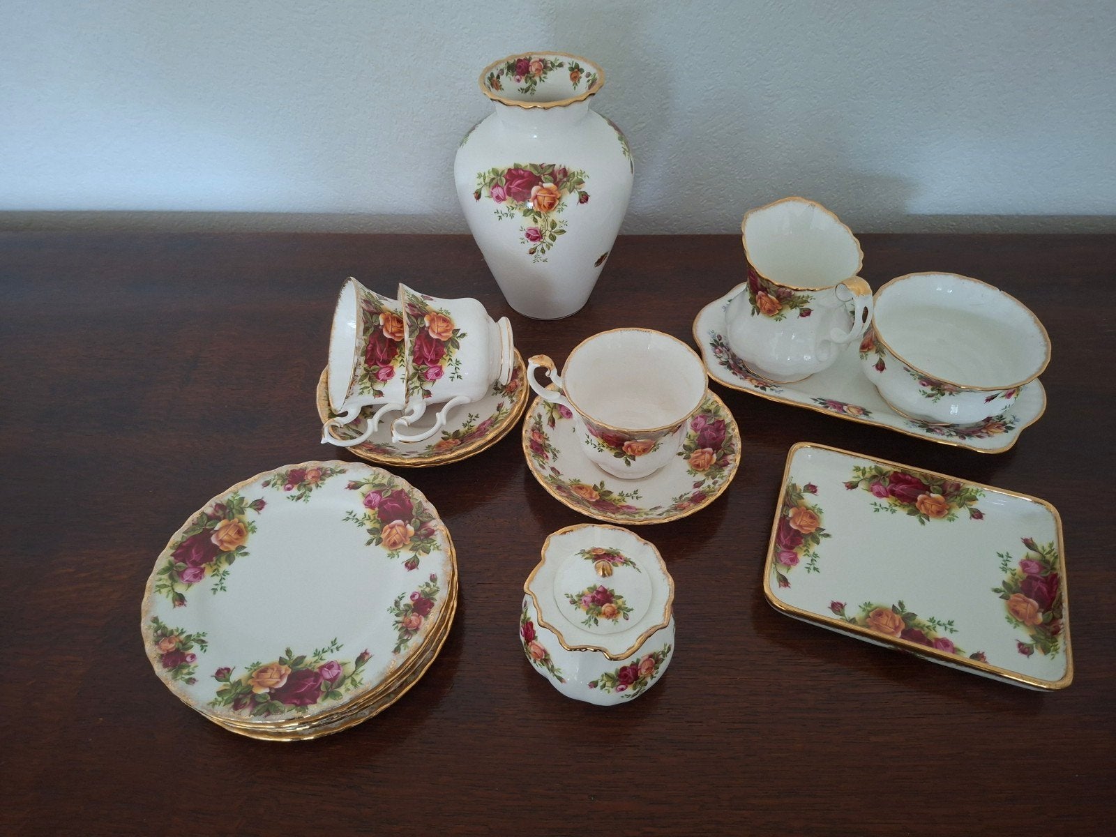 Royal Albert Old Country Roses Servies - Complete Set, Ophalen of Verzenden