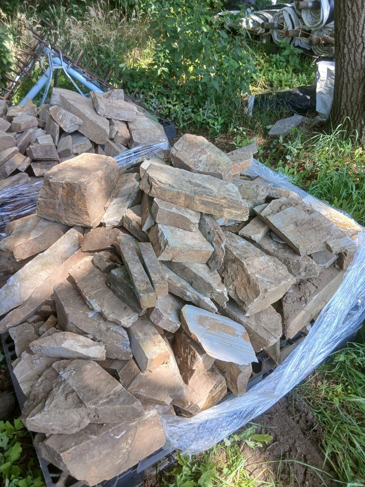 Natuurstenen rotsen/keien voor tuin of landschap, Ophalen, Overige materialen, Gebruikt, Bruin
