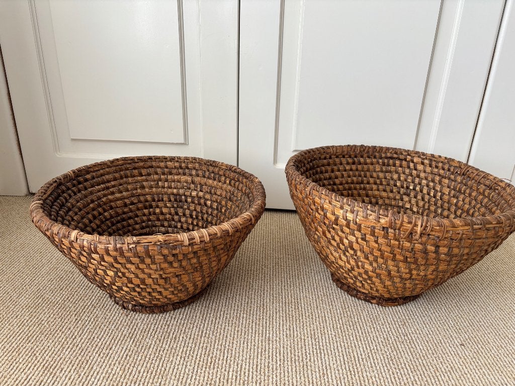 Plukmanden, oud, vintage, brocante, Ophalen