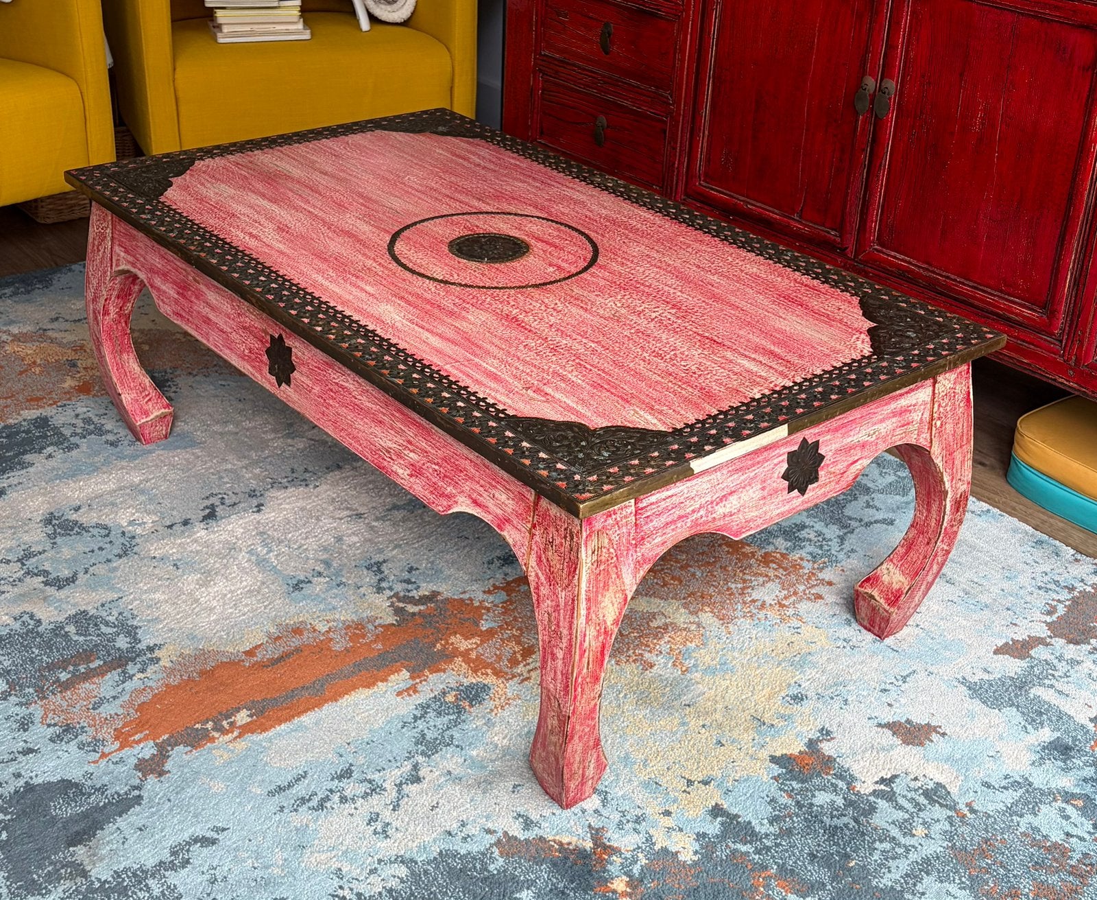 Mooie salontafel in Marokkaanse style, Huis en Inrichting, Marokkaanse stijl, Gebruikt, 100 tot 150 cm, 50 tot 100 cm