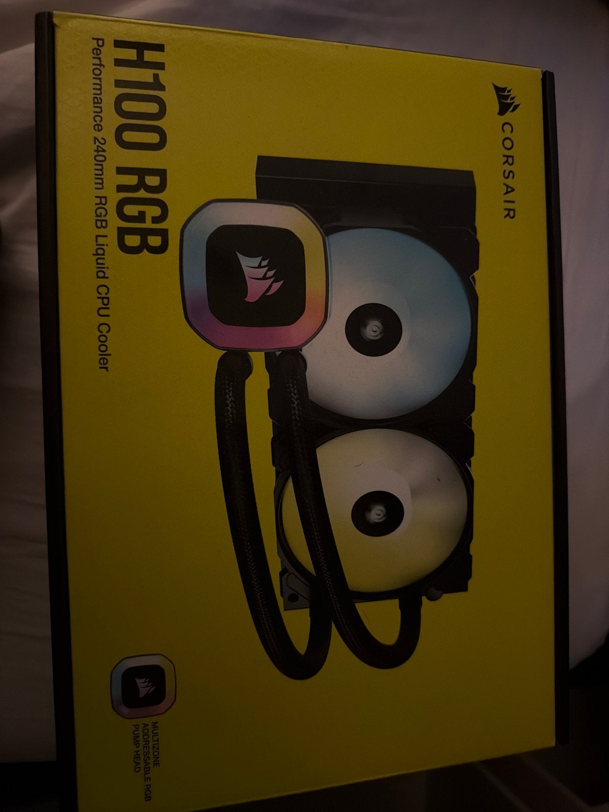 Corsair H100 RGB 240mm Liquid CPU Cooler, Computers en Software, Computerkoelers, Ophalen of Verzenden, Gebruikt, Luchtkoeling