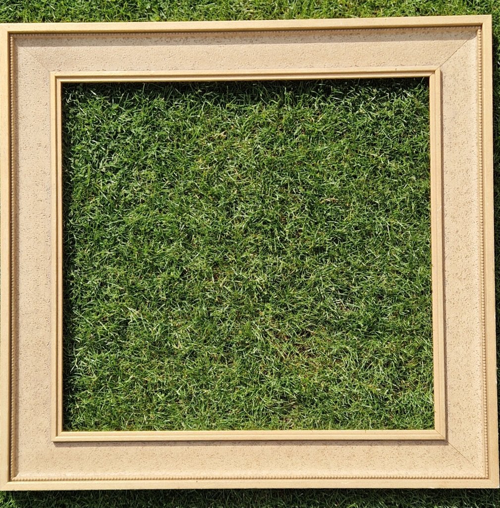 Decoratieve houten antieke lijst en fijngeparelde binnenrand, Huis en Inrichting, Ophalen, 79 cm, 79 cm, Zo goed als nieuw