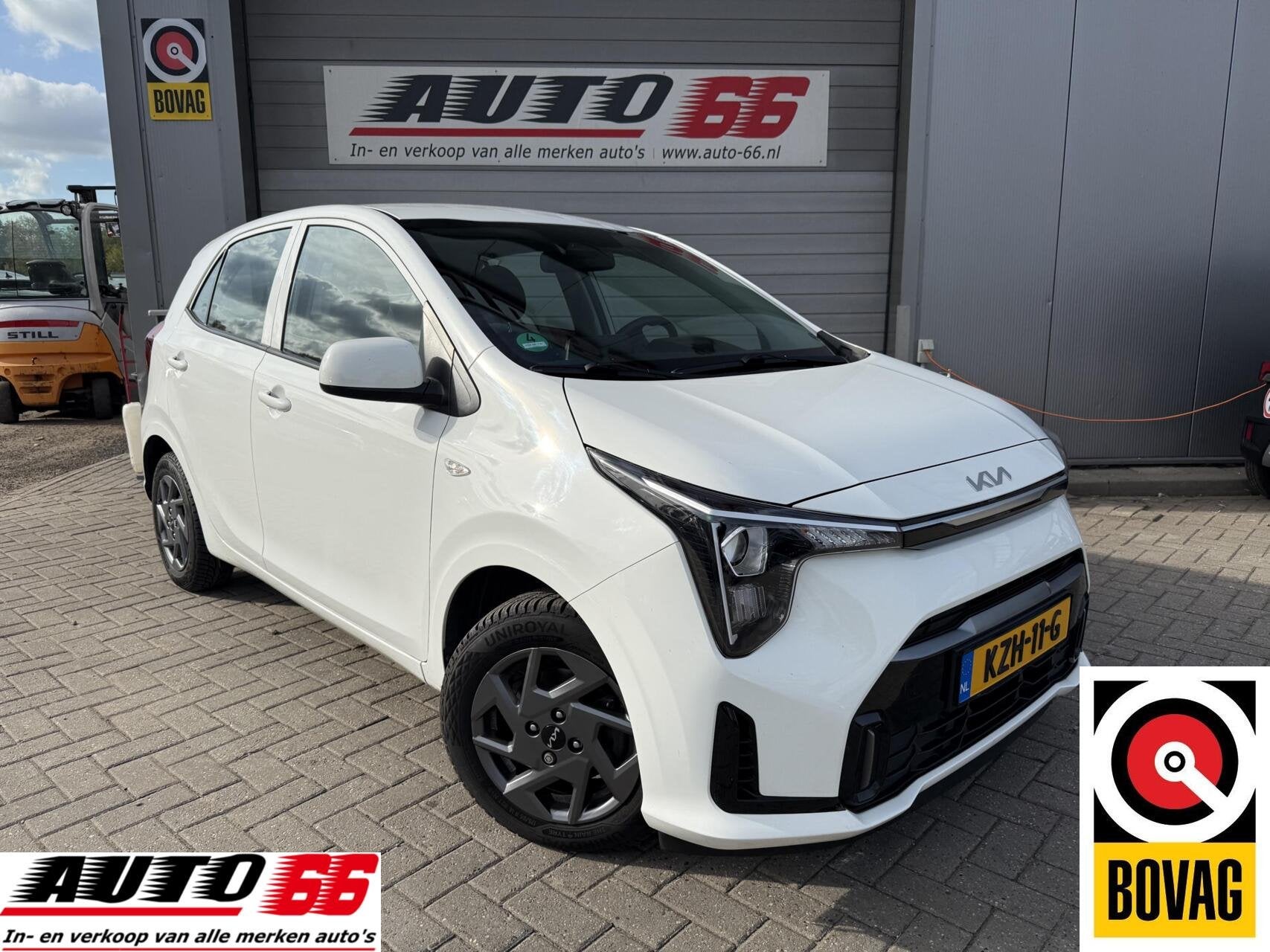 Kia Picanto 1.0 DPI DynamicPlusLine, Auto's, Stof, Met garantie (alle), 4 stoelen, Wit